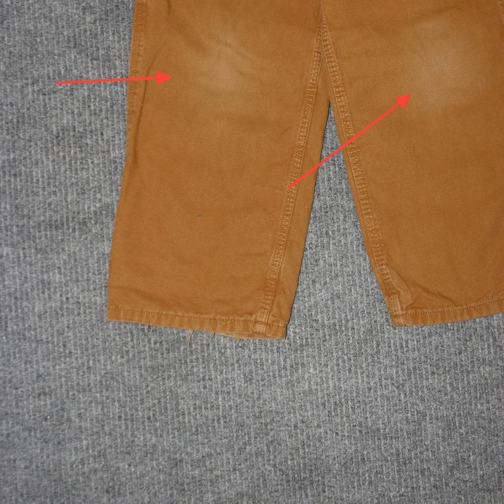 Carhartt‎ Pants Boys 8 Brown Canvas Lined Workwear Utility Outdoor Durable